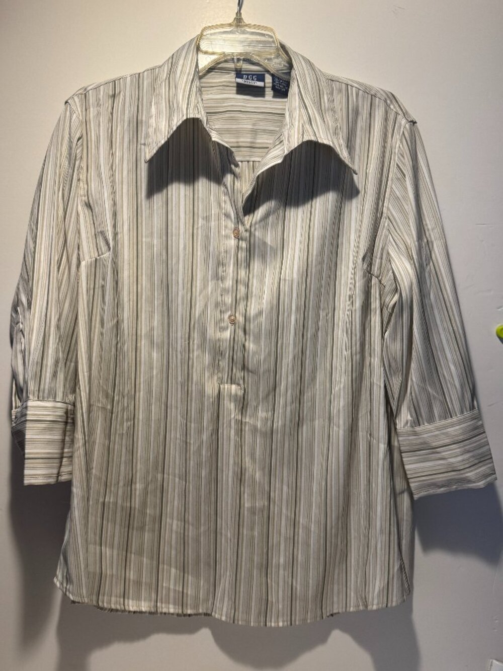 DCC Missy Striped Shirt Button Up Y2K Large